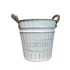 OEM - Macetero De Metal Canasto Con Diseños Maceta Balde B