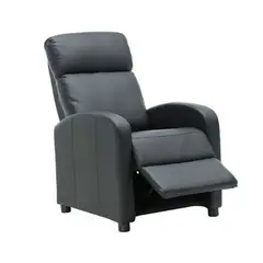 IDETEX - Sillon Reclinable Bergere Istambul PU NEGRO