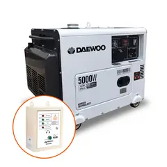 DAEWOO - Generador Diesel Insonoro 5 Kw + Tablero Transf. Ats