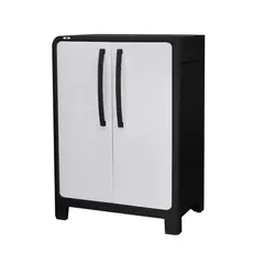QRUBBER - Armario modelo Eclypse Multiuso 100 *70 *46cm Negro-Gris MQ