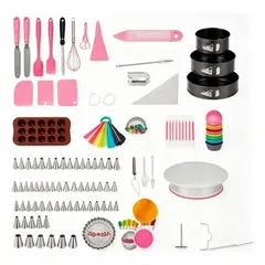 U BUY - Kit Decoración Para Repostería Base Giratoria Boquillas