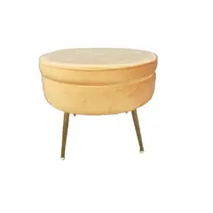 INTERACTIVE STORE - Pouf Redonda Felpa Golden