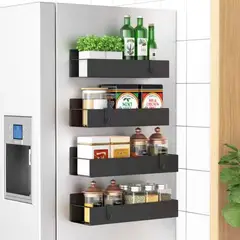 COREJOY - 4 Especiero Cocina magnéticos de Condimentos Organizador