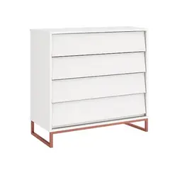 KIDSCOOL - COMODA NOAH DESING INDUSTRIAL BLANCA BASE COBRE - 11029