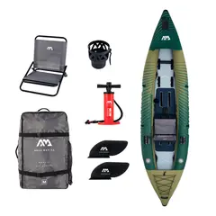 AQUA MARINA - Kayak Inflable Caliber 1-2 Personas Pesca Angler