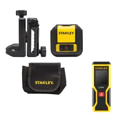 STANLEY - Nivel láser 12m Cross90® +medidor distancia15m TLM50