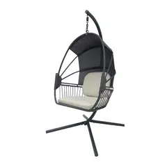 RELAN - Silla Colgante Bali para Terraza con Base y Cojines