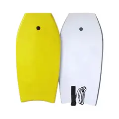 GENERICO - Bodyboard Amarillo 104 cm + Leash Para Muñeca / Tabla Surf