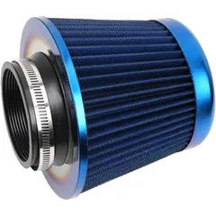 GENERICO - Filtro De Aire Conico Azul 75mm Auto Tuning Alto Flujo