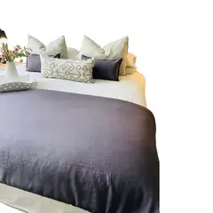 ANTONIA PAZ - Set Piecera Lino Marengo 90 X 250 cm + 2 cojines