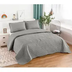 GENERICO - Quilt de Verano King Color Gris TFC26
