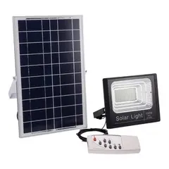 GENERICO - Foco Luminaria Solar 100w Panelcontrolfocoherraje