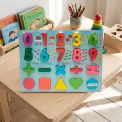 GENERICO - Rompecabezas Numeros 30x2x23CM Madera Ou Guan