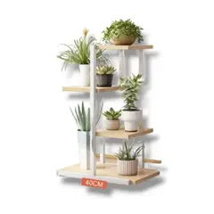 GENERICO - Macetero Para 5 Macetas Estante Jardinera Huerto Plantas B