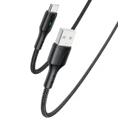 YESIDO - Cable De Datos USB A USB Tipo C 480 Mbps De 1.2m 2.4A Negro