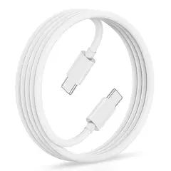 YESIDO - Cable De Datos USB Tipo C A Tipo C PD 60W De 3 Metros Blanco
