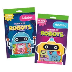 ADETEC - Block De Stickers Fabrica De Robots 200 Stickers