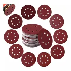 KUANGYE - Set De 50 Lijas Velcro Con 8 Orificios 125mm 5 Pulgadas