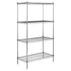 BOZZO - Estanteria Microcromada 4 bandejas 90 cms