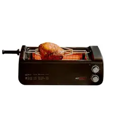 MITGRILL - Parrilla eléctrica smokeless con spiedo