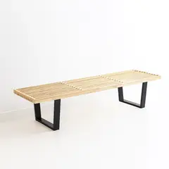 KLIK - Banqueta de Madera y Metal George Nelson 160cm