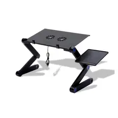 GENERICO - MESA PARA NOTEBOOK CON SOPORTE PLEGABLE 42X26CM.