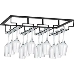 GENERICO - Colgador De Copas Metal Cromado Bar Premium Hogarútil