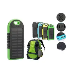 GENERICO - Cargador Teléfono Solar Portátil Powerbank Resiste Agua