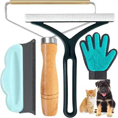 EVERSO - Kit Guante Cepillo Quita Saca Removedor Pelo Mascota