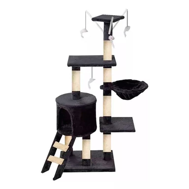 Rascador Tipo Árbol Para Gatos - 5 Niveles Interactivo 139cm a $32.390