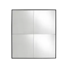 GENERICO - Espejo Rectangular Negro 90x80 cm WH Deco