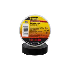 3M - 10x Cinta Aisladora Negra Huincha Aisladora 19 mm x 20,2 m