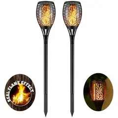 GENERICO - Antorcha decorativa luz LED solar 50 cm