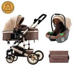 LUBABYCAS - Coche bebé Travel System Con Accesorios Musso Cafe
