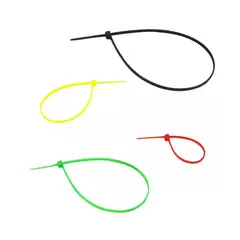 GENERICO - Pack 40 Amarra Cable Plasticas de 10, 15, 20 y 25Cm