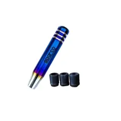 GENERICO - Pomo Manilla De Cambio Auto Universal Azul 18cm Adaptadore