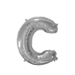 GENERICO - Globo letra C Plateada 16 Pulgadas