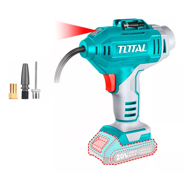 Inflador Compresor Aire Inalámbrico 20v Total Tacli2018