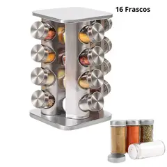 GENERICO - Condimenteros Especiero Giratorio Para Cocina 16 Frascos
