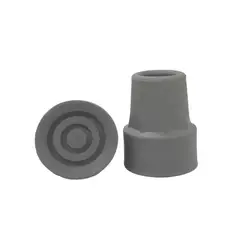 GENERICO - Regatones Repuesto De Goma Para Baston Pack De 2 Unid 19mm