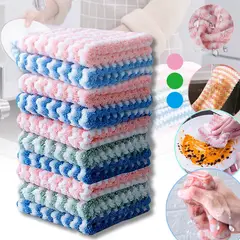 EDWINAYY - Set 10 Pa?os De Cocina Toalla Microfibra Mas Grueso 25*25cm