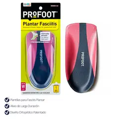 PROFOOT - Plantillas Ortopédicas Recortable para Fascitis Plantar 36 a 40 cm