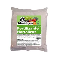 MOHICAN - FERTILIZANTE PARA HORTALIZAS N-P-K (8-15-25) 1 KG