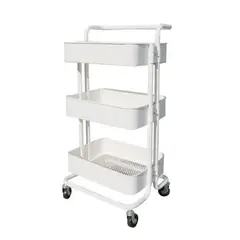 GENERICO - Carro organizador De 3 Niveles blanco