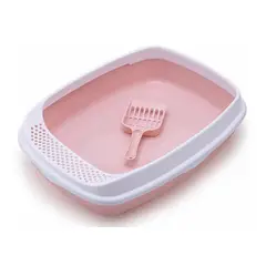 GENERICO - Arenero Para Gatos Mascotas Rosado