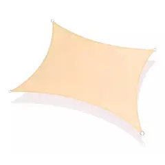 OFERTABKN - Toldo Vela Sombra Cuadrada 3.6 X 3.6 Mts Arena/sable