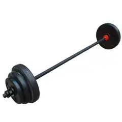 ATLETIS - Set Pesas 20kg Barra 1.2 Mts + Discos De Cemento