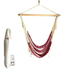HAMAY - Silla Hamaca Colgante Burdeo- HAND MADE 150 kg