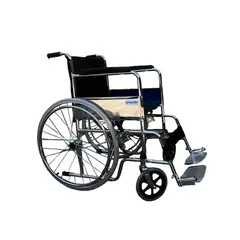 ONEDER - Silla De Ruedas Ruedas Macizas Plegable Cromada KJT601