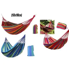 GENERICO - Hamaca 100% Algodón 2 Plaza Colgante (150x190cm) Rojo…